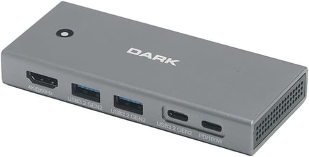 Dark USB 3.1 Type-C 10in1 Ethernet/HDMI/VGA/TF SD Kart Okuyucu/USB 3.0/Kulaklık Çoklayıcı Dönüştürücü Çevirici HUB(DK-AC-U31X35)