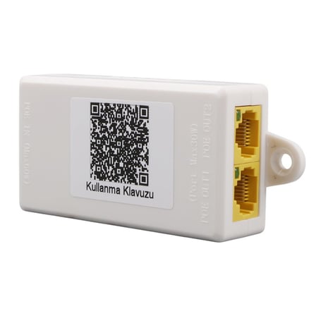 URANIUM POE-RP12 1 PORT POE GİRİŞ BESLEME+ 2 PORT POE ÇIKIŞ 10/100 PLASTİK KASA POE REPEATER
