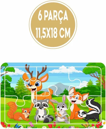 Lipyos Baby Puzzle 6 Parça 6 Adet Puzzle Seti-1