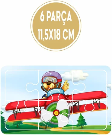 Lipyos Baby Puzzle 6 Parça 6 Adet Puzzle Seti-1