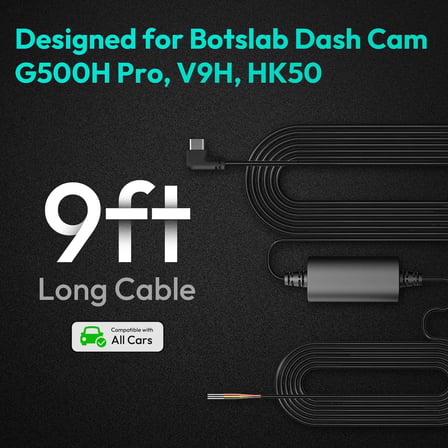 +360 Botslab Gen1 (Type-C) Park Modu Akü Bağlantı Kablo Kiti/Hardwire Kit
