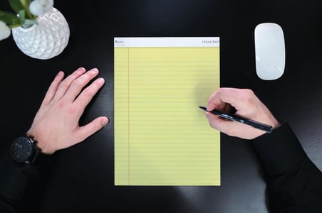 Letter Boyut, 3 adet, Sarı renkli Legal Pad, Notluk, Notepad, Defter, Herbiri 50 Yaprak, Geniş Satır aralığı, okul, iş ve ofis için, Türk Malı