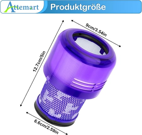 Dyson V15 V11 Sv17 Sv14 Sv22 Elektrikli Süpürgeleri İçin Filtre, V11 Absolute Extra Pro V15 Animal Torque Detect Drive Total Clean İçin Dyson Yedek Parçaları. Dyson 970013-02 Ve 97001302'Yi Değiştirin