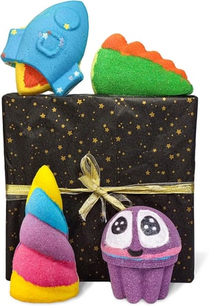Magical Bath Bombs Adventure gift Set - kids friendly