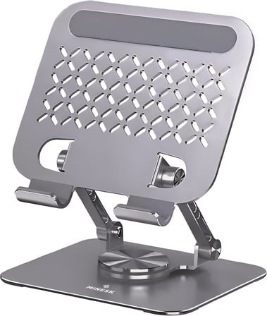 Minesk Tablet Standı 360 Derece Dönebilen Katlanabilir Ergonomik Tablet Tutucu