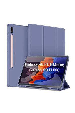 Samsung Galaxy Tab S9 Fe 10.9Inç / S9 11Inç Uyumlu Kılıf Kalem Bölmeli Smart Case X510 X710