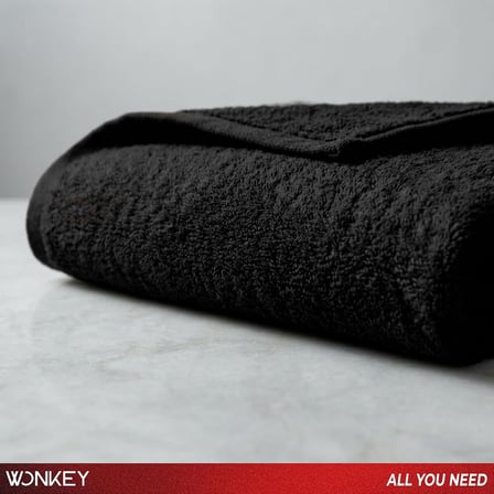 WONKEY - Pamuk El Yüz Havlusu 50x90 cm, Pamuklu Spor Havlusu, Yüz Havlusu, Baş Havlusu, El Havlusu, Fitness ve Gym için Havlu, Antreman Havlusu, Banyo ve Seyahat Havlusu (1 Adet)