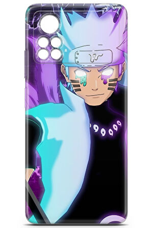 Xiaomi Poco X4 Pro 5G uyumlu Anime 17 UV Kapak Naruto Uzumaki