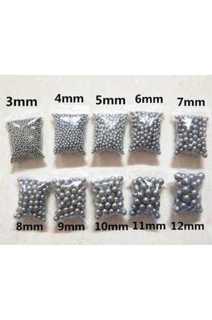 Dünya Magnet 50 Adet - Çelik Bilya, 10Mm, Çok Amaçlı Bilye, Tane Demir Misket Rulman