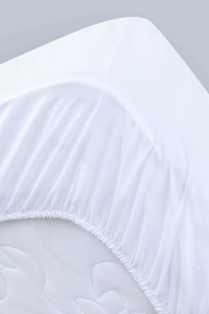 Yumoş Pamuklu Fitted Alez, Sıvı Geçirmez, Hava Geçirir, Lastikli, Anti Alerjik, Beyaz (160x200)