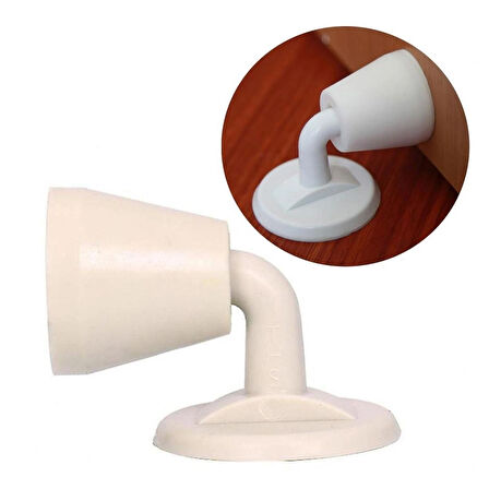 Dayanıklı Silikon Kendinden Yapışkanlı Kapı Tutucu - Kaymaz, Sessiz, Zemine Zarar Vermez