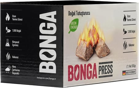 Soba, Şömine, Mangal Tutuşturucu 35 Adet 500 gr - Jel Ve Çıra Alternatifi Doğal Odun Yünü Press