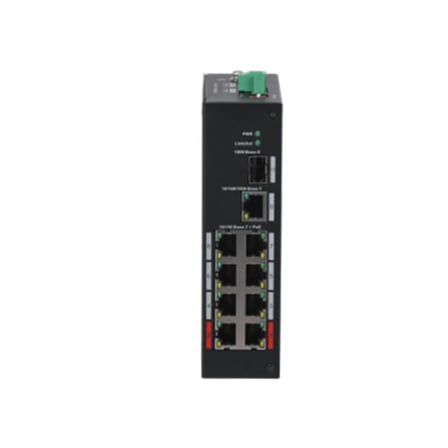 DAHUA PFS3110-8ET-96-V2 8 PORT 10/100 + 1XGB RJ45/1XGB SFP UPLINK 96W POE ENDÜSTRİYEL SWITCH