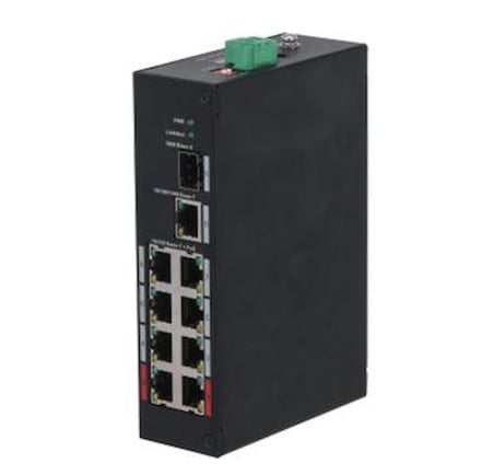 DAHUA PFS3110-8ET-96-V2 8 PORT 10/100 + 1XGB RJ45/1XGB SFP UPLINK 96W POE ENDÜSTRİYEL SWITCH