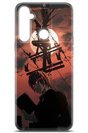 Realme 5I uyumlu Manga 32 Baskılı Misa Amane Note