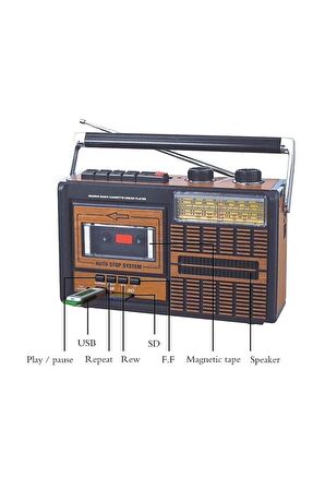 GLR Tepe Fp-319u Usb Sd Fm Radyo Kaset Çalar