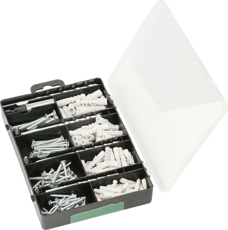 Bosch Professional Accessories Bosch Diy 173 Parça Aksesuar &amp; Sabitleme Seti, Matkap ucu, Vidalama ucu, Vida, Dübel, Üniversal Tutucu, Yeşil