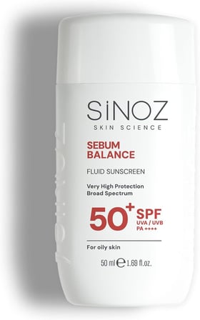 SPF50+ Yağlı Ciltler İçin Sıvı Yüz Güneş Kremi 50ml-Yeni Nesil Güneş Filtreleri Hibrit Formül PA++++