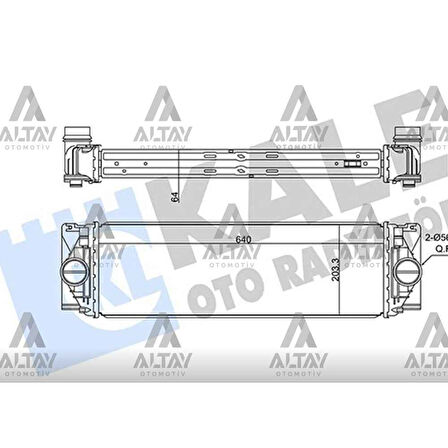 TURBO RADYATÖRÜ (INTERCOOLER) CRAFTER 12-16 BRAZING SEGMANLI BOĞAZ