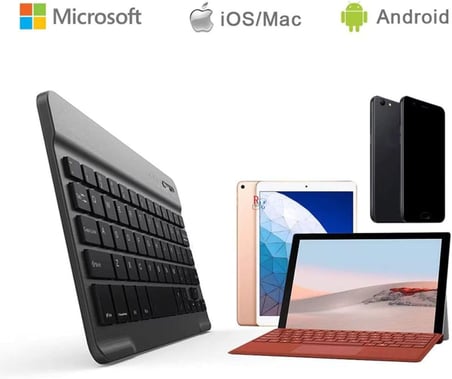 Samsung Galaxy Tab A9 Plus Tüm Seri İle Uyumlu Bluetooth Özellikli Klavye Mouse Set Siyah