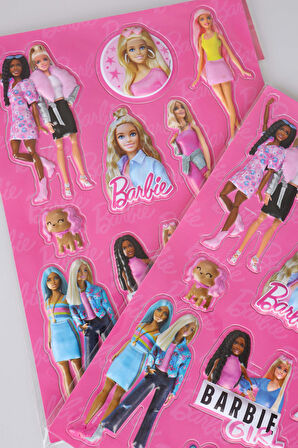 DEKOMUS İLE LİSANSLI BARBIE 3D STICKER SET