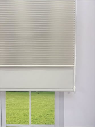 donatti perde LUNA Serisi Açık Gri Tül Açık Gri Stor Perde Işık Kontrollü, Çift Mekanizmalı, Kolay Montaj 150 x 200