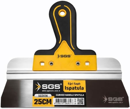 Sgs Eğri Saplı Ispatula 25cm