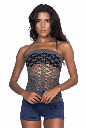 GRİ MI Emay 5034 Fantazi Büstiyer Atlet Korse