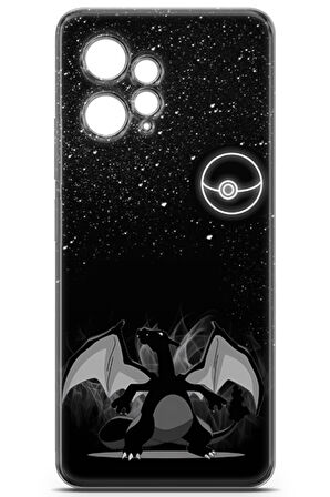 Xiaomi Redmi Note 12 4G uyumlu Pokemon 38 HD UV Baskı Charizard Pokemon