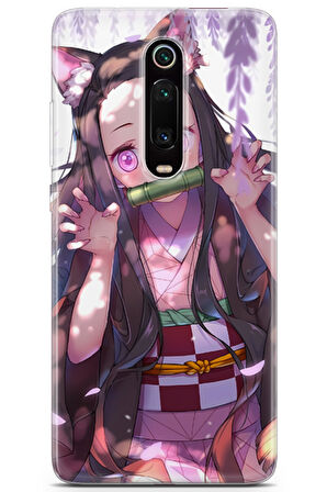 Xiaomi Mi 9t uyumlu Anime 14 Premium UV Demon Slayer Nezuko