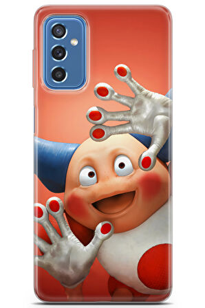 Samsung Galaxy M52 uyumlu Pokemon 3 Baskılı Kapak 3-Mr. Mime Pokemon