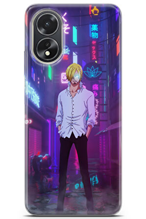 Oppo A38 uyumlu Manga 33 Parlak Baskılı One Piece Sanji