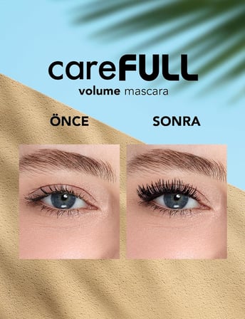 Flormar Hacim Veren Besleyici Maskara (SİYAH) - Carefull Volume - 000 Black - 8682536084093