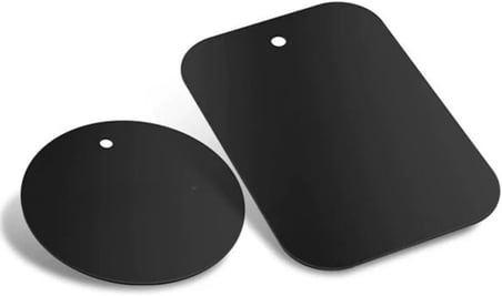 Polham 0.4mm 2 Adet Set Ultra İnce Yapışkanlı Metal Mıknatıs, 3M Hafif Tüm Telefonlara Uyumlu Mıknatıs