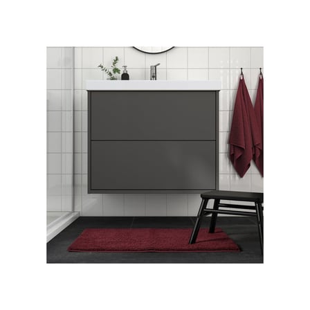 Banyo Paspası, Koyu Kırmızı, 50x80 cm