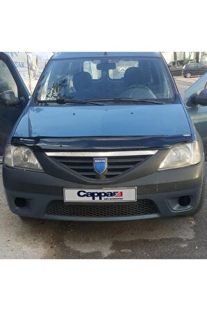 Dacia Logan / L.mcv Ön Kaput Koruyucu Rüzgarlığı 4mm Akrilik (ABS) Piano Black 2005-2012