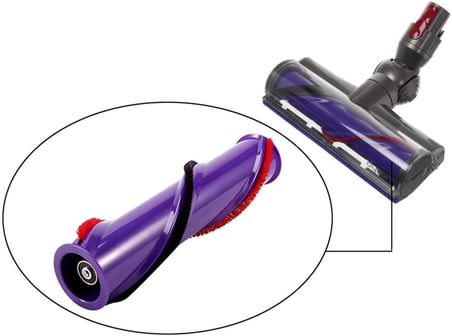 Dyson V10, V11 Dikey Süpürge ile Uyumlu Turbo Başlık Fırçası