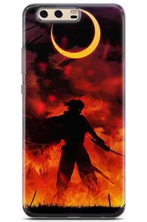 Huawei P10 uyumlu Manga 8 Renkli Tasarım Rengoku Demon Slayer