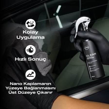 Clean Araç,Ev Genel Yüzey Temizleyici-150 Ml-Çok Amaçlı Temizleyici-Araç Temizleme, Detailing, Ultra Temizlik, Seramik Kaplama Uygulama Öncesi Temizlik