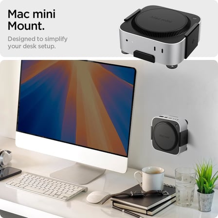 Spigen Mac mini M4 Montaj Standı LD205 Black - AMP09226