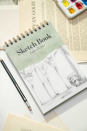 Matt Notebook A5 Eskiz Defteri Sketch Book 50 Yaprak 150 gr Kalın Kağıt