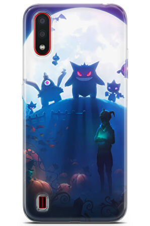 Samsung Galaxy A01 uyumlu Pokemon 12 HD Desen Pokemon Cadılar Bayramı
