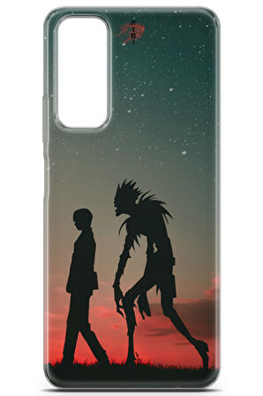 Huawei P Smart 2021 uyumlu Manga 15 Renkli Tasarım Death Note Gece