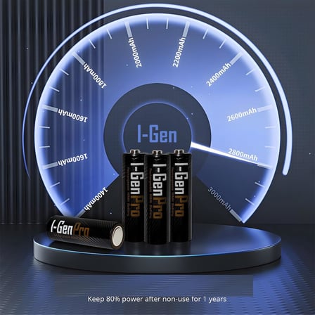 Pro P103 8 Adet AA 2950 mAh Şarj Edilebilir Kalem Pil 1.2V Ni-MH Şarjlı Pil
