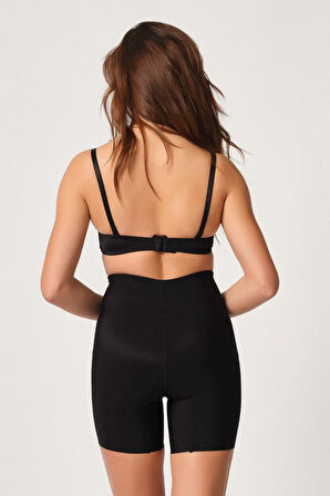 SİYAH MI Emay 2816 Yüksek Bel Boxer Lazer Korse
