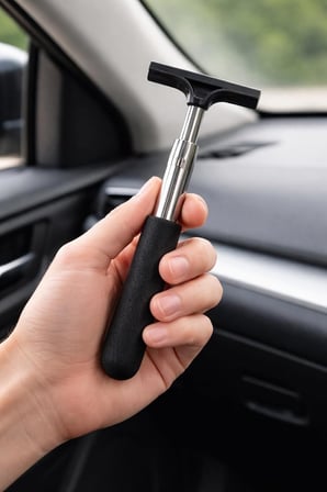 Busstier Çok Fonksiyonlu Araba Dikiz Aynası Sileceği 1 Metreye Kadar Uzayan Teleskopik Uzun Saplı Cam Buğu Temizleyici Katlanabilir Oto Ayna Silecek Araç İçi Görüş Netleştirici Su Silecek Aparatı