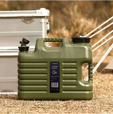 Musluklu Su Bidonu - Galon Air PE - 18 Litre - Yeşil - 547309