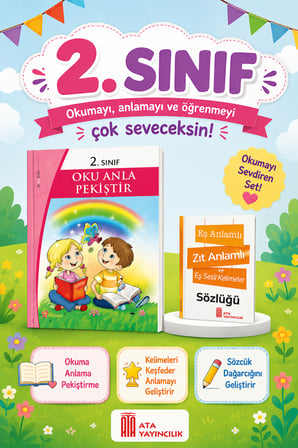 2.Sınıf Oku Anla Pekiştir + Eş Anlamlı, Zıt Anlamlı ve Eş Sesli Kelimeler Sözlüğü
