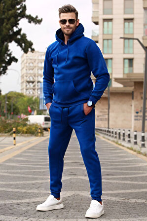 Erkek Oversize Eşofman Takım 3 iplik şardonlu