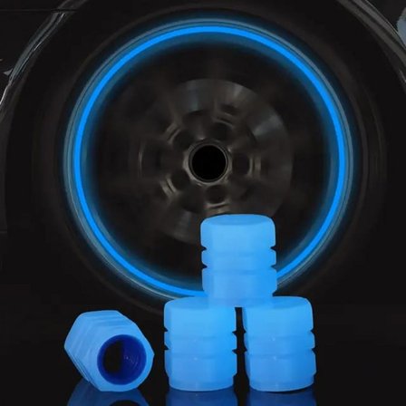 SİBOP KAPAĞI PLASTİK FOSFORLU KARIŞIK MAVİ PARLAYAN 4LÜ 709